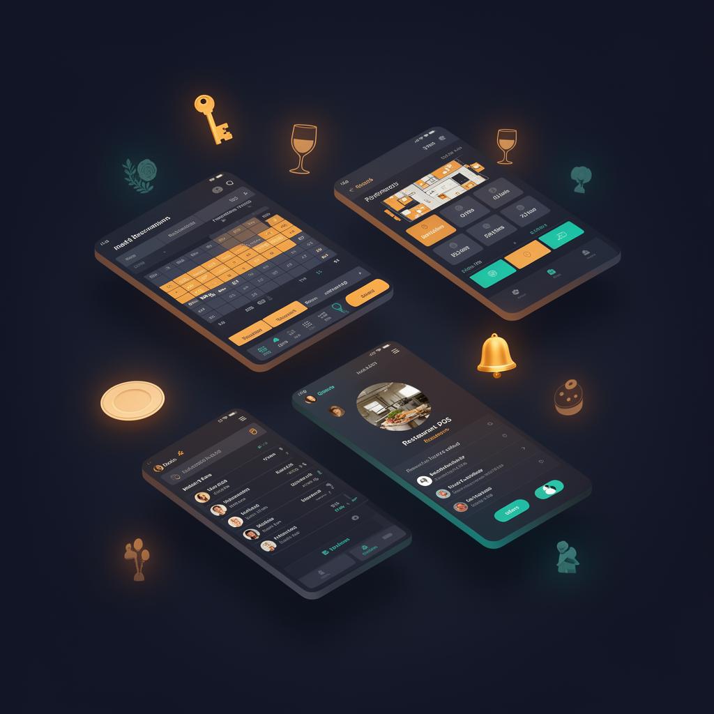 Shohul hospitality management dashboard with reservations, POS and guest profiles